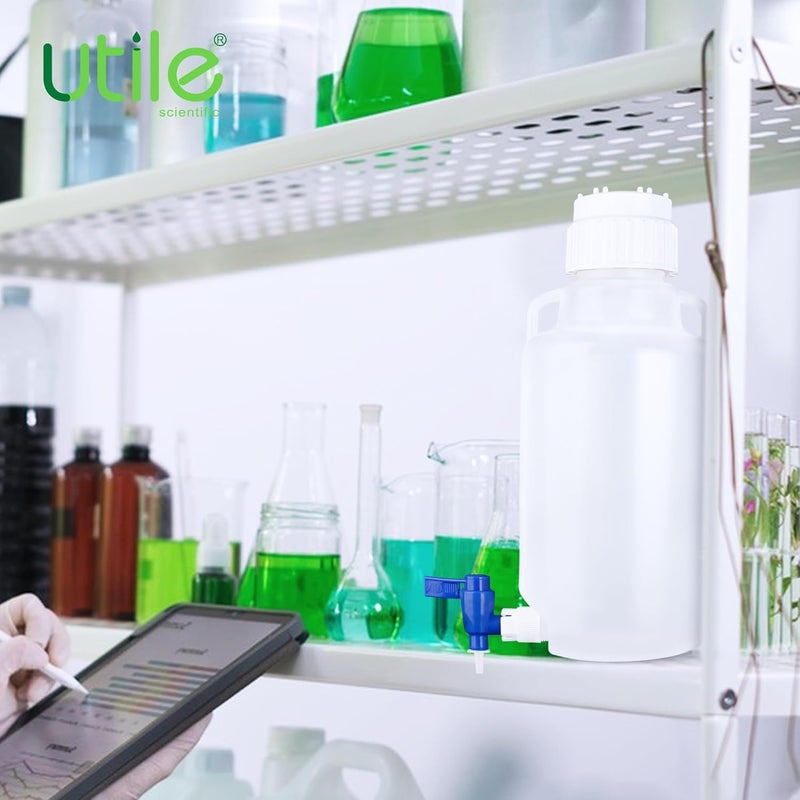 UTILE 1 Pc Gallon Jug Vol.5L, Plastic Jug, PP Material Round Carboys with Screw Cap 4093.0191.1 - Image 5